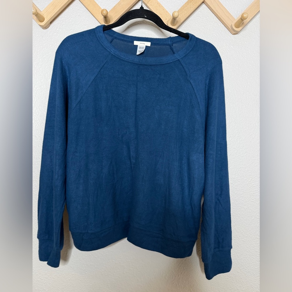 Eberjey Blue Long Sleeve Pajama Top Sz S